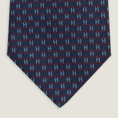 H Speed tie - Grey | Hermès Mainland China